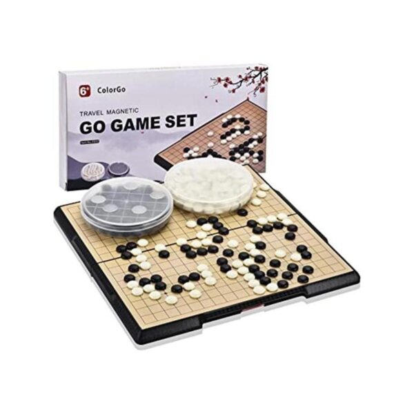 ColorGo Juego de mesa de 19 x 19 Go con tabla de viaje_1