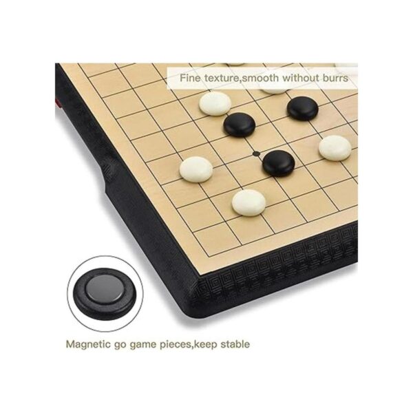 ColorGo Juego de mesa de 19 x 19 Go con tabla de viaje_6
