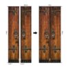 ColorSpring Calcomanías 3D clásicas de madera para puerta_2