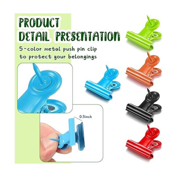 Coloridos clips de metal para pulgares con clips para_3