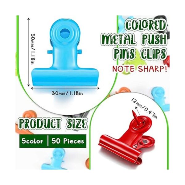 Coloridos clips de metal para pulgares con clips para_2