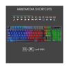 Combo de teclado y mouse LED con cable para juegos con