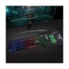 Combo de teclado y mouse LED con cable para juegos con