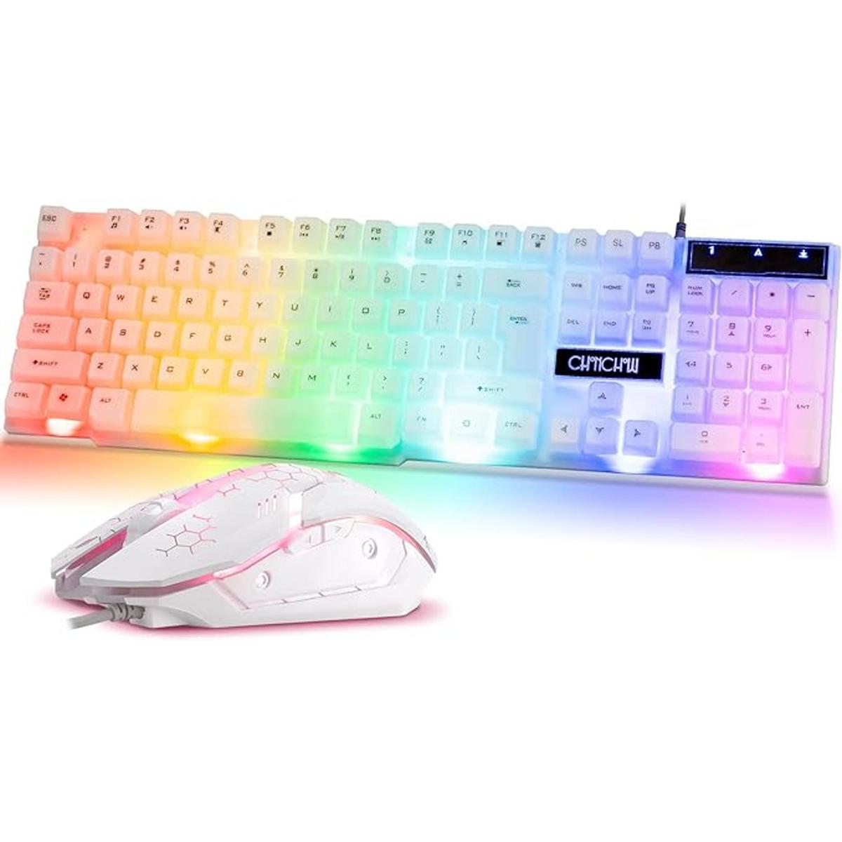 Combo de teclado y mouse RGB para juegos teclado con