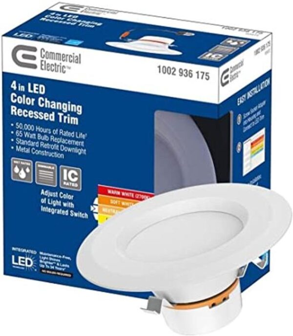 Commercial Electric 4 pulgadas. Embellecedor empotrable