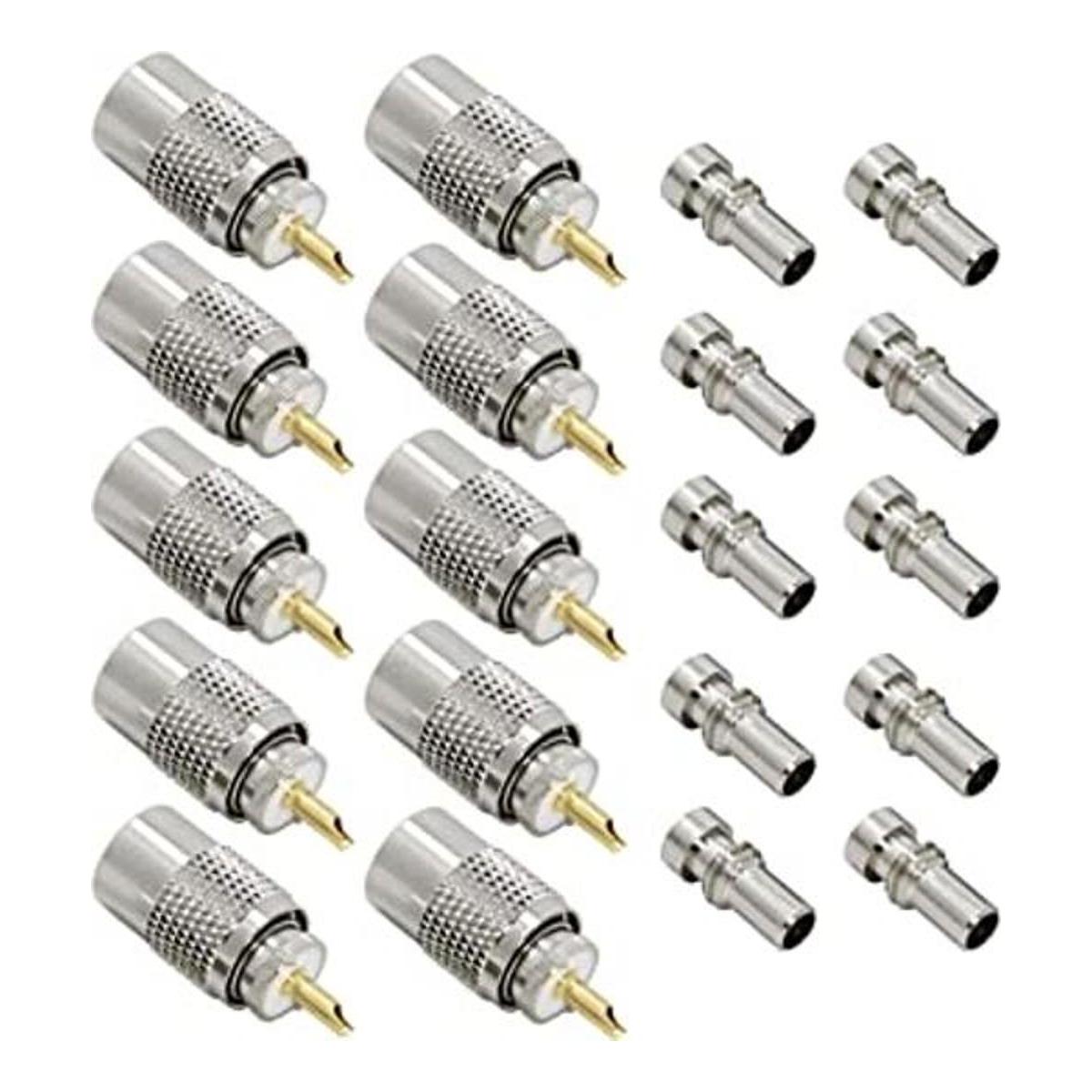 Conector PL259 paquete de 10 conectores coaxiales de
