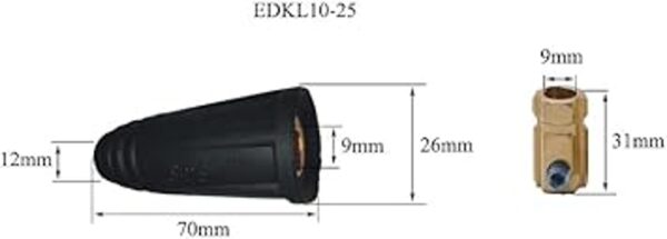 Conector de panel de cable de soldadura TIG DKJ1025_3