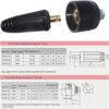 Conector de panel de cable de soldadura TIG DKJ1025_5