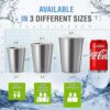 Conjunto de tazas para niños de acero inoxidable de 8_6