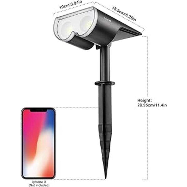 Consciot Luces solares impermeables para exteriores IP67_2