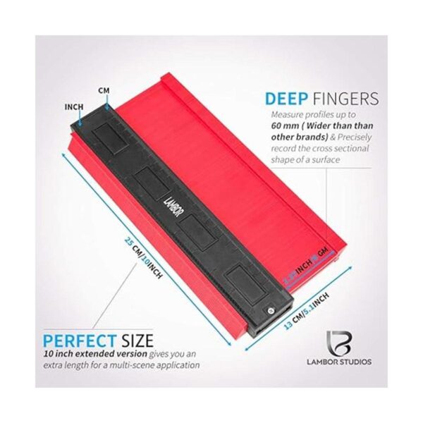 Contour Gauge 10 Inch Widen Plastic Profile Gauge