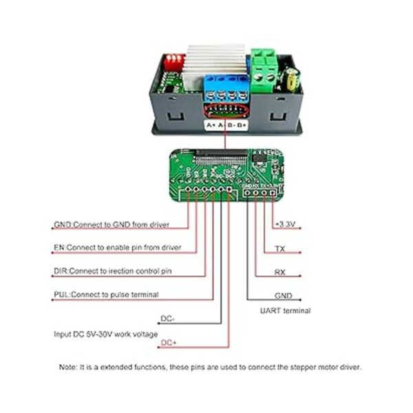 Controlador de controlador de motor paso a paso con placa_4