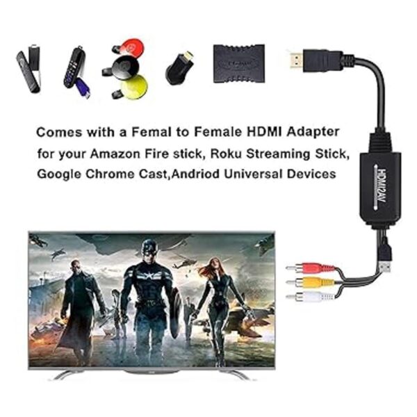 Convertidor HDMI a RCA cable HDMI a RCA cable adaptador_5