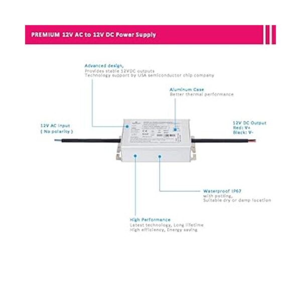 Convertidor de 12 V CA a 12 V CC 12 voltios CA a 12_4