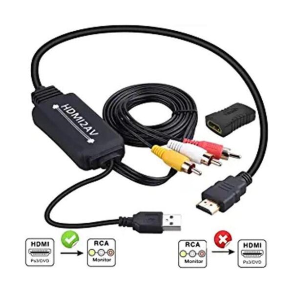 Convertidor HDMI a RCA cable HDMI a RCA cable adaptador_1