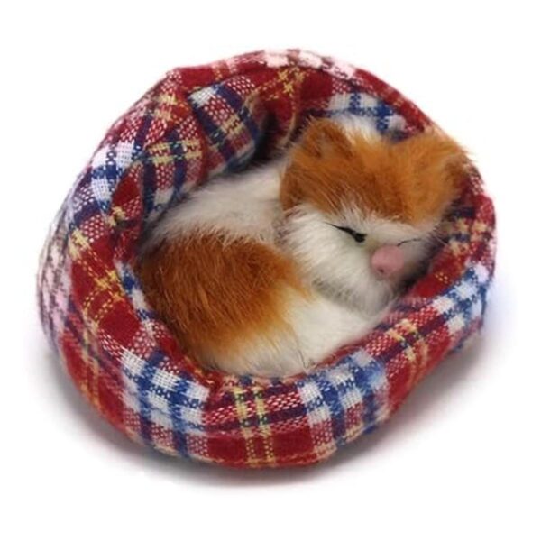 Coolayoung 4 piezas de juguete de muñeca de gato durmiendo_5