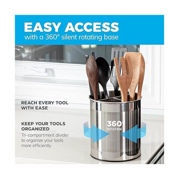 Cooler Kitchen Soporte giratorio extra grande de acero_2