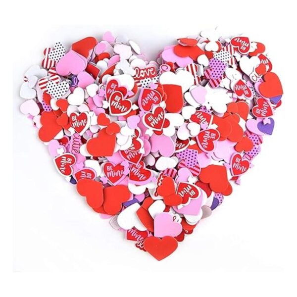 Coopay 900 unidades de corazones de espuma para San