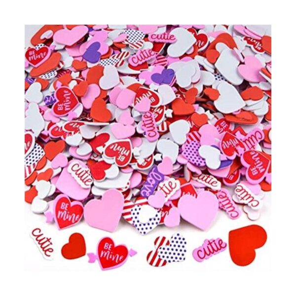 Coopay 900 unidades de corazones de espuma para San