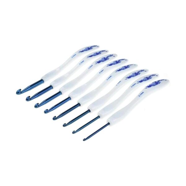 Coopay 8 agujas de ganchillo diseño ergonómico de