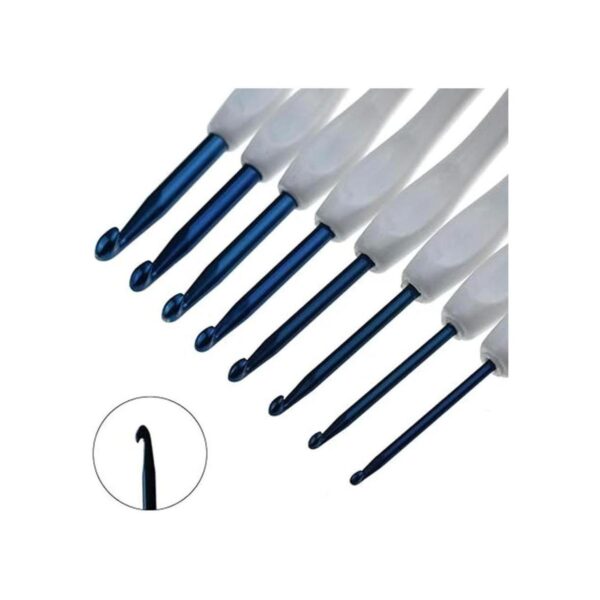 Coopay 8 agujas de ganchillo diseño ergonómico de
