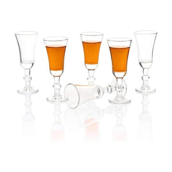 Cordial Vasos de chupito de vidrio sin plomo de 1 onza