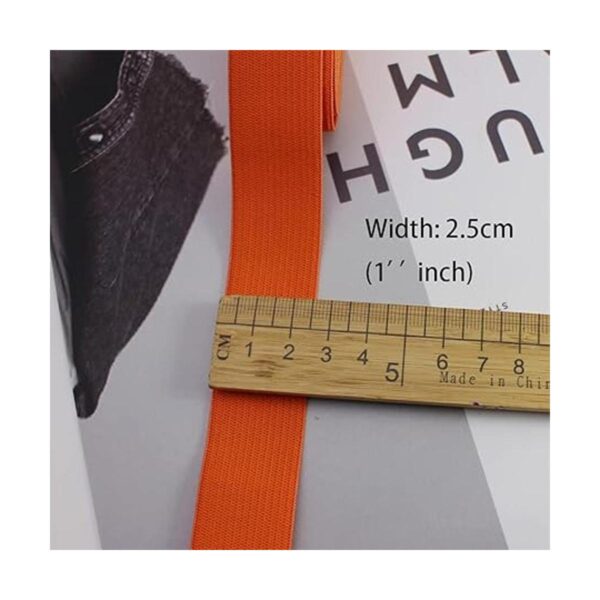 Cordón elástico de 1.0 in para costura 0.984 in_5
