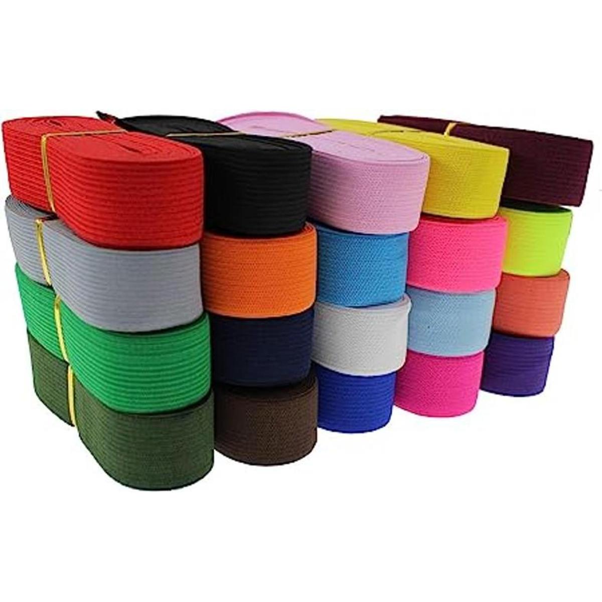 Cordón elástico de 1.0 in para costura 0.984 in
