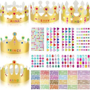 Coronas de papel corona de princesa y príncipe para_1