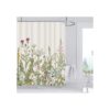 Cortina de ducha con flores y flores silvestres 71.7 x
