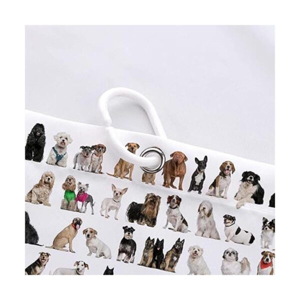 Cortina de ducha con diseño de animales divertido ideal_5