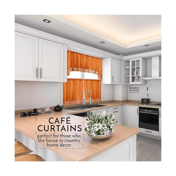 Cortinas de café para cocina cortinas de baño con cenefa