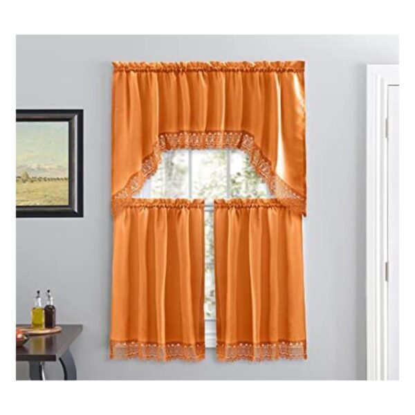 Cortinas de café para cocina cortinas de baño con cenefa