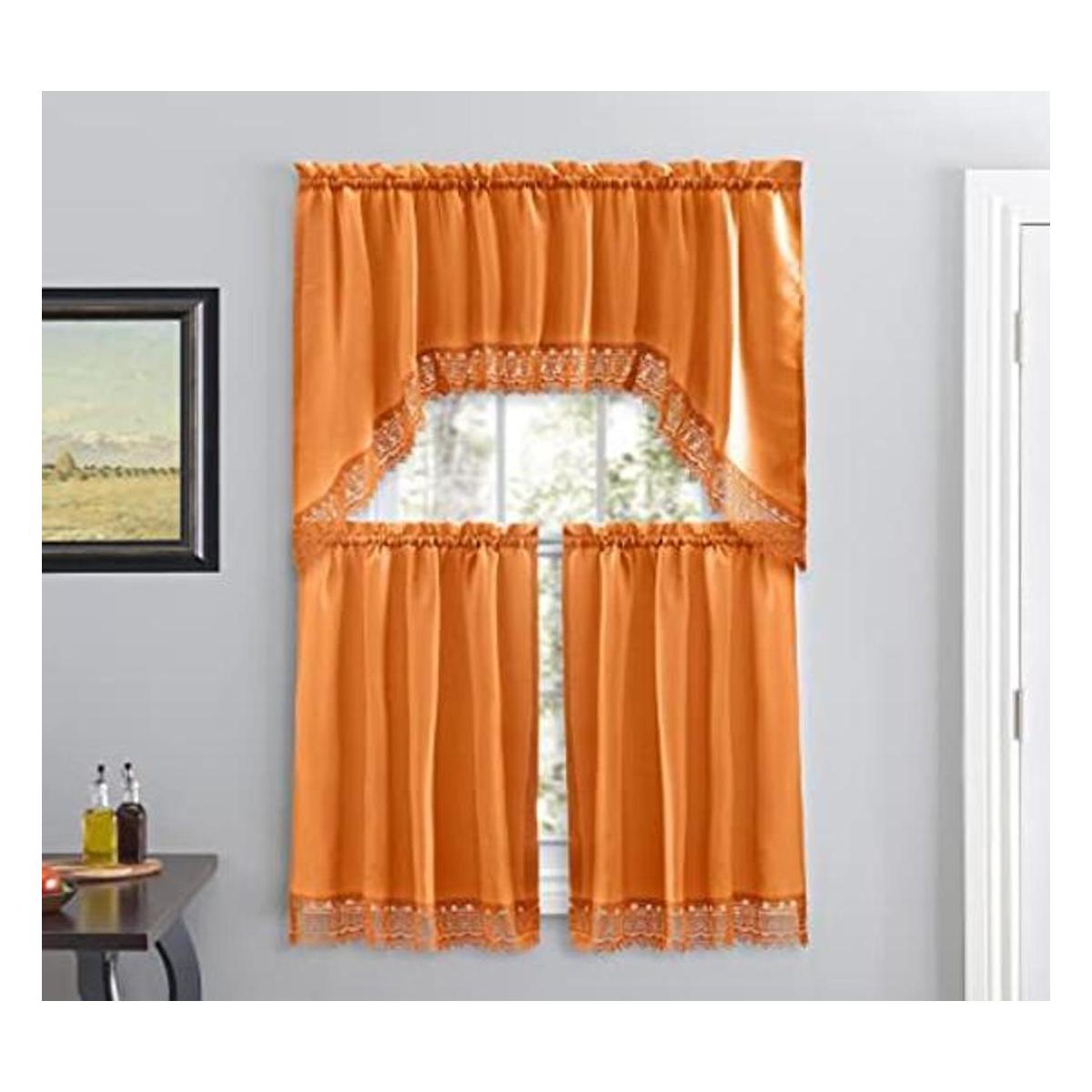 Cortinas de café para cocina cortinas de baño con cenefa
