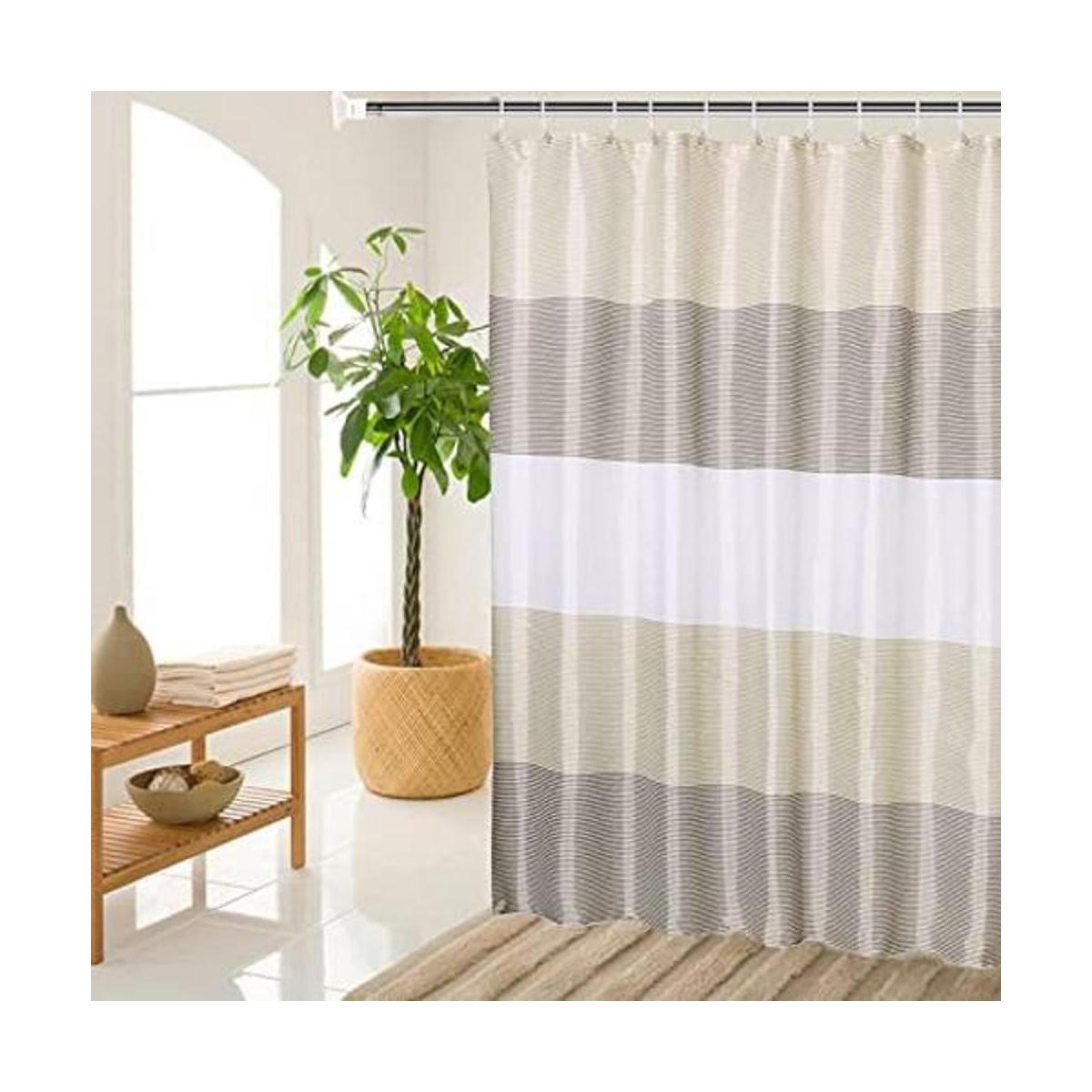 Cortinas de ducha beige para baño cortina de ducha