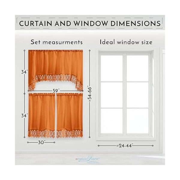 Cortinas de café para cocina cortinas de baño con cenefa