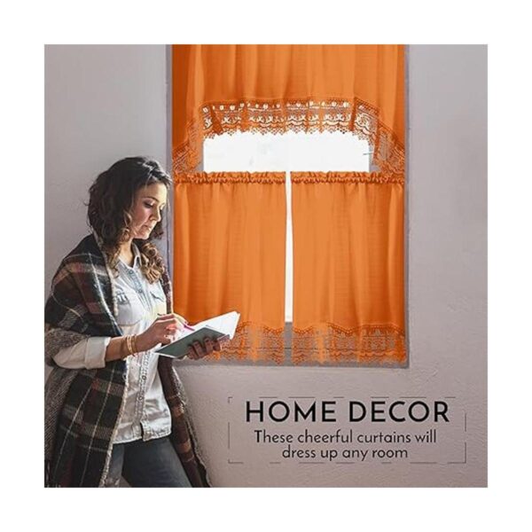 Cortinas de café para cocina cortinas de baño con cenefa