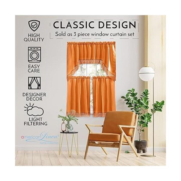 Cortinas de café para cocina cortinas de baño con cenefa