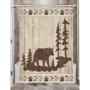 Cortinas de ducha de oso RV para baño juego de cortinas_1