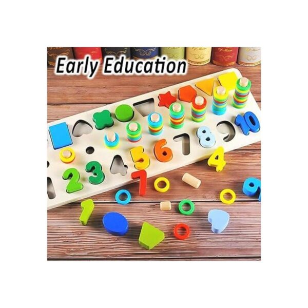 CozyBomb Rompecabezas de madera Montessori para clasificar_3