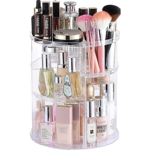 Cq acrylic Organizador de maquillaje con rotación de 360_1