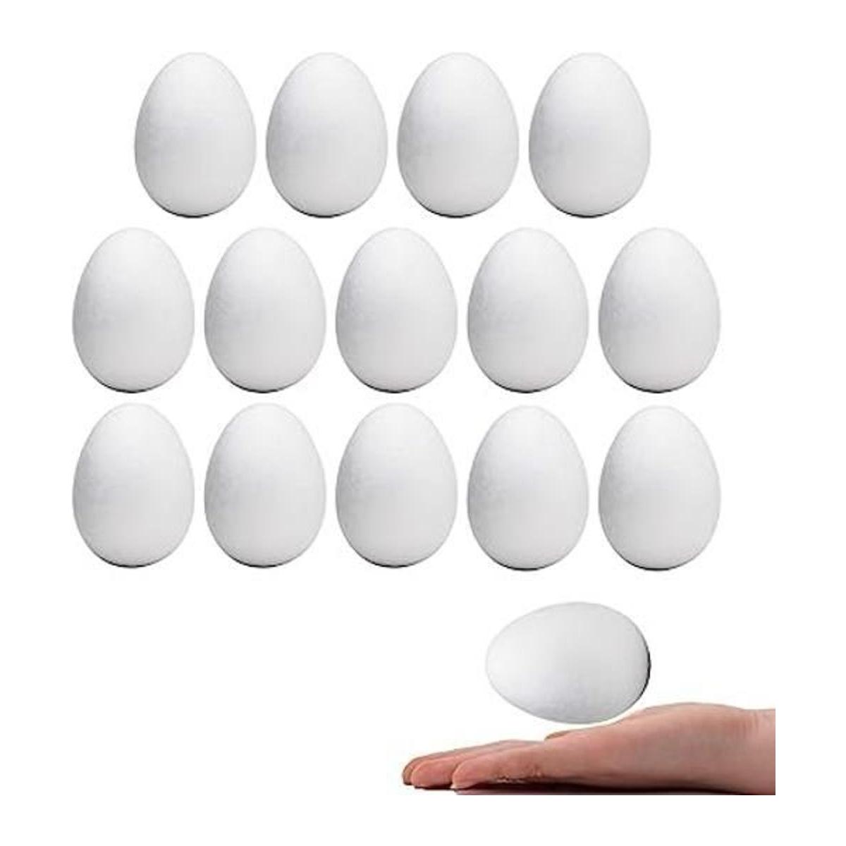 Crafare Huevos de espuma de poliestireno de 3.1 in 15