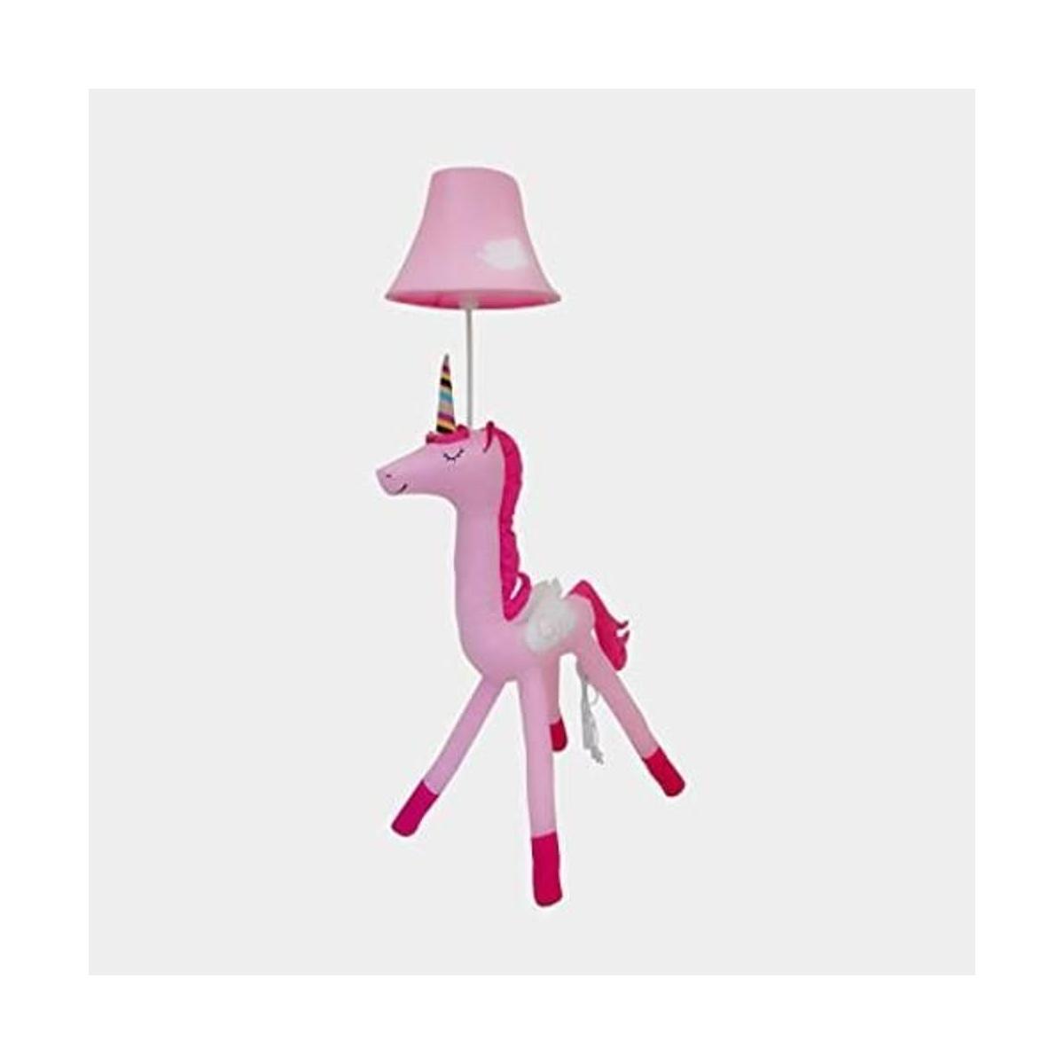 Cozylight Lámpara de pie con diseño de unicornio rosa de