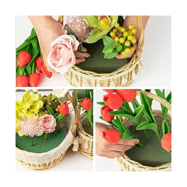 Crafare7.5 pulgadas 4pcs redondo de espuma floral bloques_2