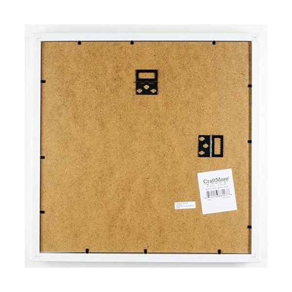 CraftMore Marco de caja de sombra blanca 12.0 x 12.0 in_2