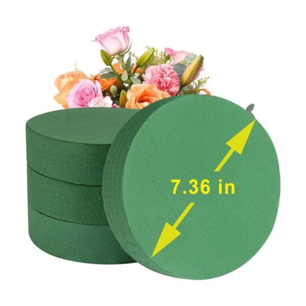 Crafare7.5 pulgadas 4pcs redondo de espuma floral bloques_1