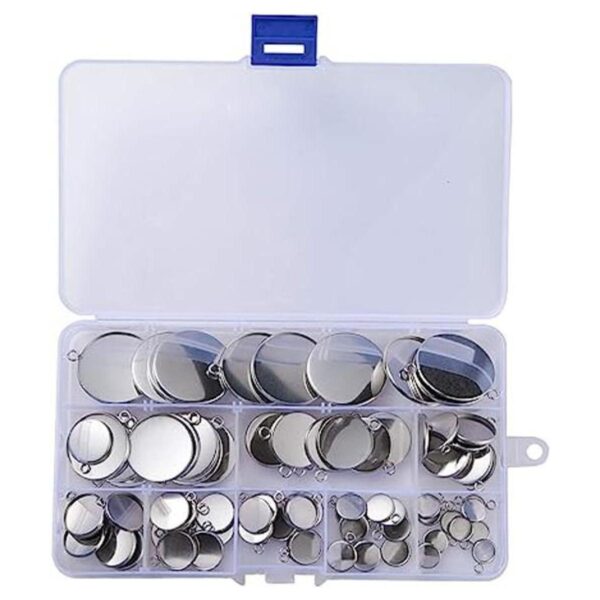 Craftdady Juego de 90 colgantes de bandeja de bisel en_1