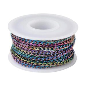 Craftdady Cadena de eslabones trenzados de acero_1