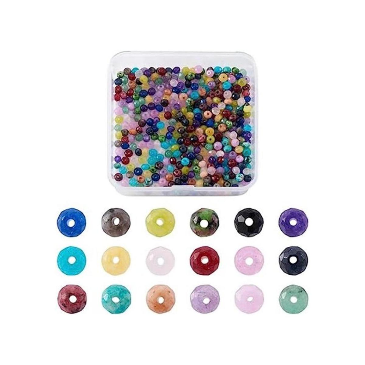Craftdady 450 cuentas de piedra natural facetadas de 0.157