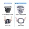 Craftend Cubo plegable cubo de limpieza cubo plegable